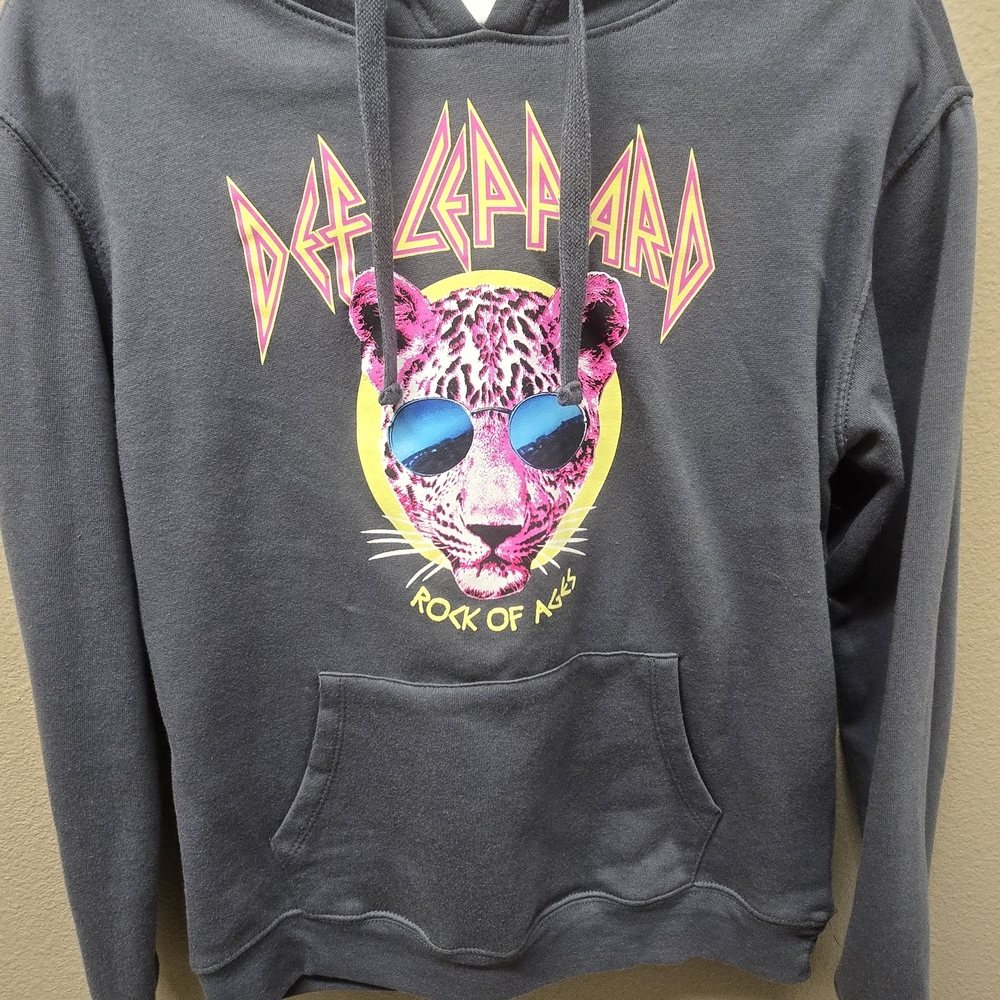 Freeze Gray Hoodie DEF LEPPARD